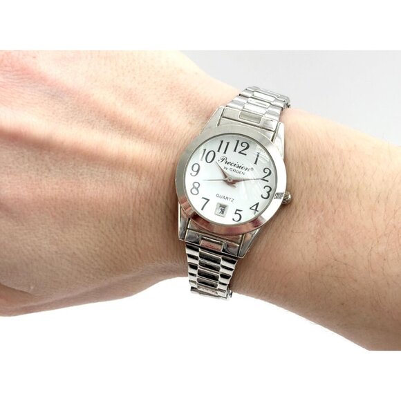 Precision By Gruen Round Silver T Vintage Watch - WORKS! - GP421L - 24mm - Picture 7 of 9